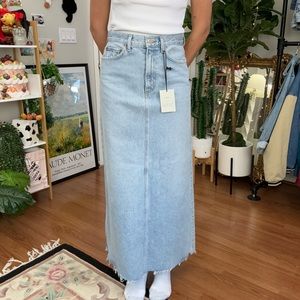 Agolde Hilla Maxi Denim Skirt